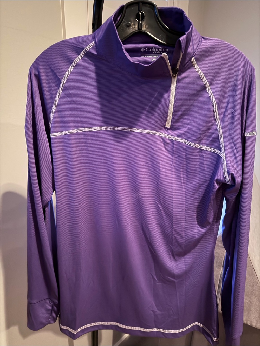 Columbia Purple Golf Quarter-Zip Pullover - Picture 2 of 3